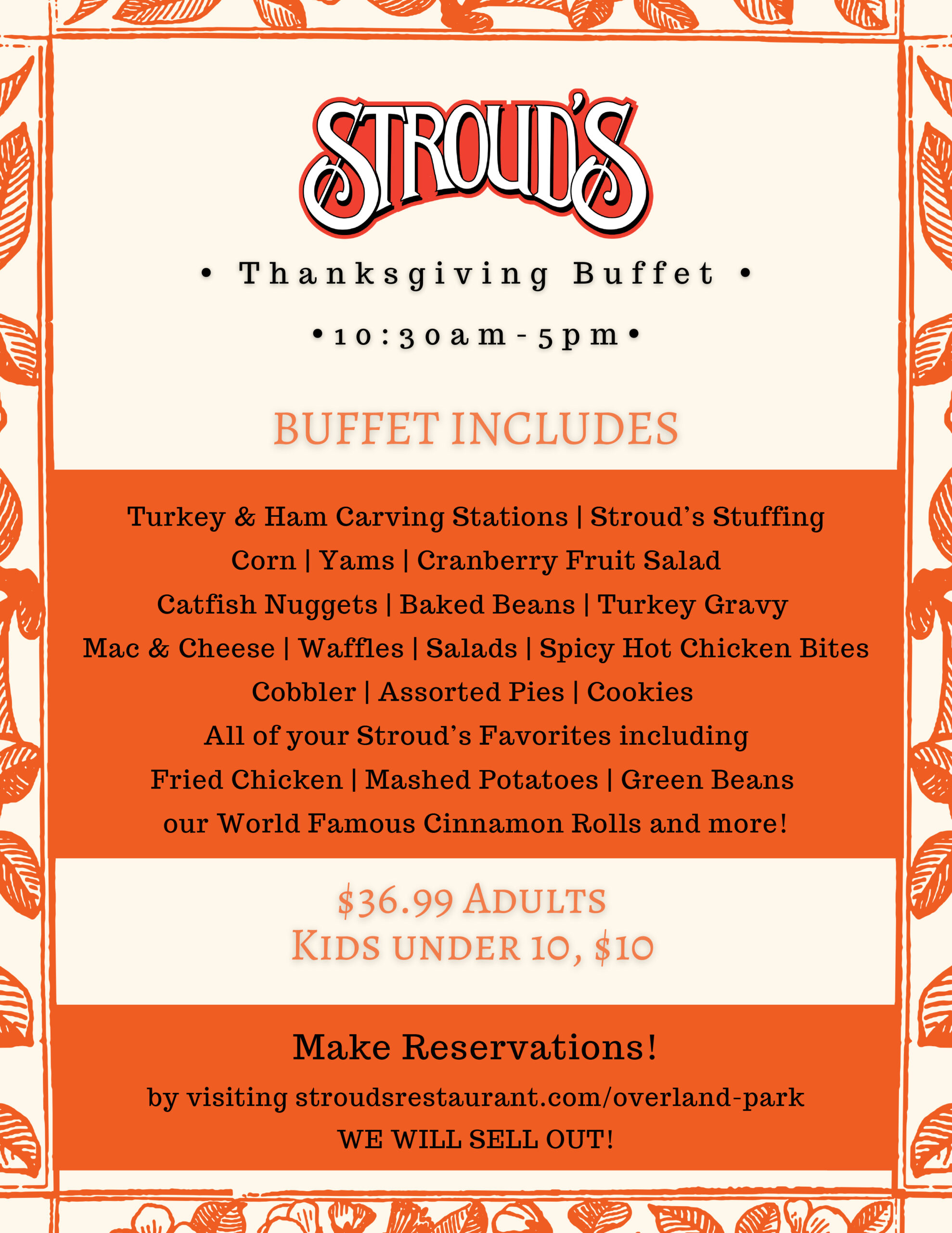 OP Buffet Strouds Restaurants